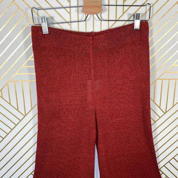 Zara Knit Culottes in Red Rust Wide Leg High Waist‎ - Picture 5 of 8